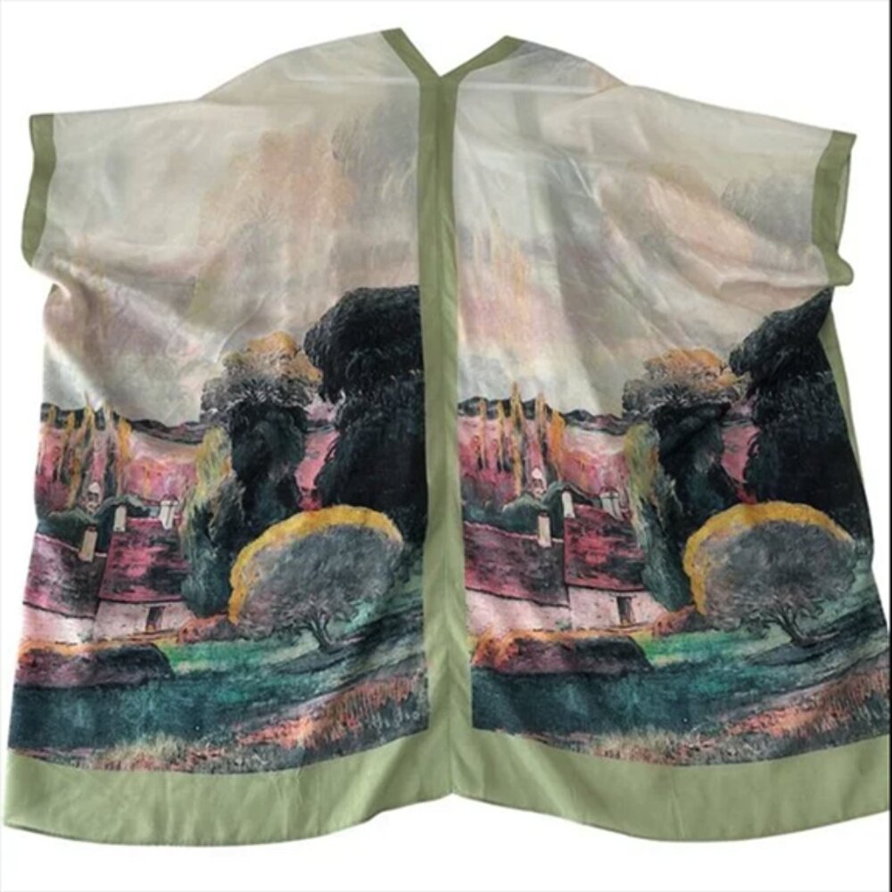 Soft Surroundings 100% Silk Kimono EUC One Size